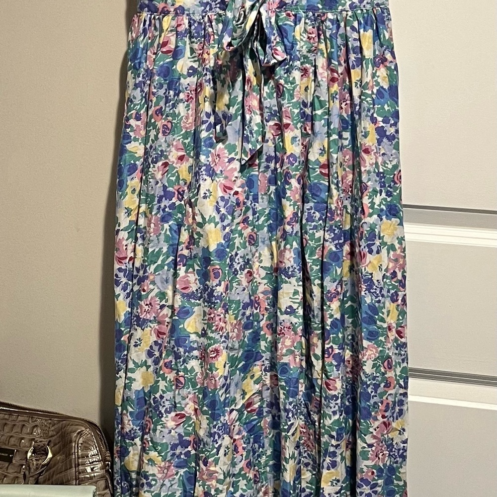 AAKAA Floral Print Maxi Dress Front Tie - Picture 5 of 5